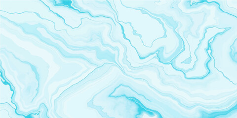 Abstract blue ice texture with cold winter sky and frozen water surface pattern