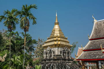 Wat Chiang Man temple in Chiang Mai, Tailandia.