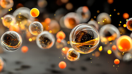 abstract background with bubbles