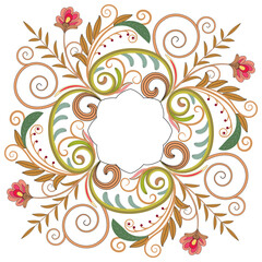 Graphic elements for vector design. Swirl vintage elements decorative illustration. 