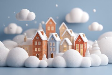 Create cozy winter holiday stickers for festive vibes home decor graphic seasonal personal touch