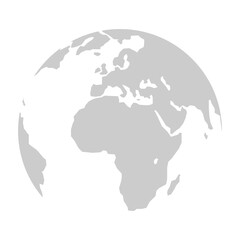 world map with globe