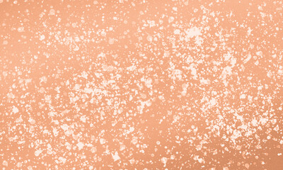 Orange background with white spots in splash design for wallpaper or artistic backdrop