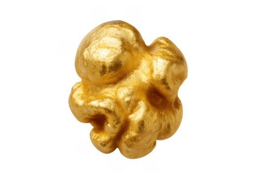 Golden popcorn kernel representing luxury and wealth