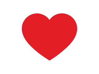 Red Heart Icon – Love Symbol Vector Illustration