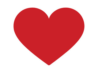 Red Heart Icon – Love Symbol Vector Illustration