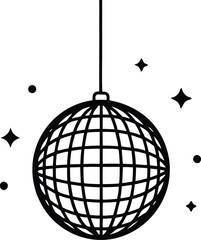 Disco Ball Icon – Party Dance Light Vector Illustration