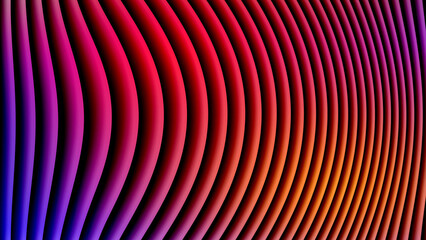 Colorful curved lines gradient pattern