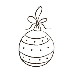 Decorative round ornament with stripes and dots, perfect for festive decorations and holiday cheer