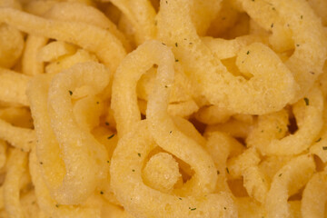 Onion rings as texture