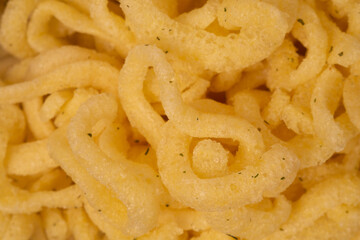 Onion rings as texture