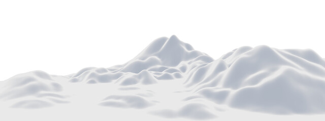 Obraz premium White snowy mountain. Snow terrain