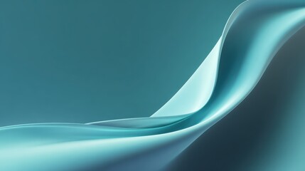 Minimalist abstract gradient background featuring smooth, flowing curves in harmonious blue and teal tones, symbolizing trust, growth, and forward momentum for modern corporate annual report design.