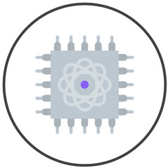 Quantum Chip Icon