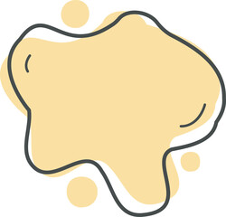 Pastel Colored Blot Graphic Elements