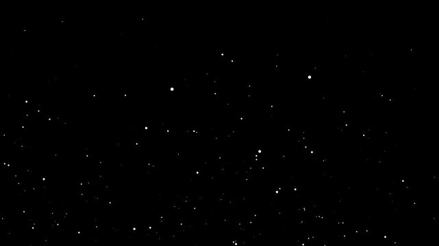Realistic snow upward or falling snowflakes isolated on transparent background. abstract dust fail video with black background, Super Slow Motion Dust Particles Floating in Air, white fire embers