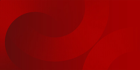 Obraz premium Abstract red background with glowing curve lines. Modern shiny red gradient geometric circle lines pattern. Futuristic concept. Suit for banner, brochure, poster, presentation, cover, website