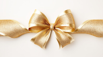 金色の紙吹雪とリボンが舞うお祝い背景

