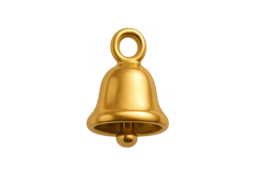 Golden bell ringing notification christmas jingle icon