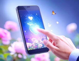 butterfly on a flower, butterfly isolated, butterflies flying, butterflies and flowers, virtual world, technology cyber world, three-dimensional virtual world
