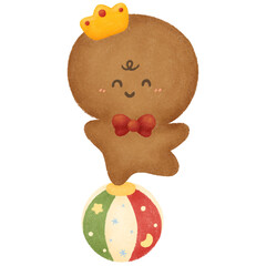 christmas gingerbread cookies with ball