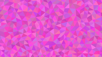 A vibrant array of pink shades composes a lively geometric mosaic, with triangles uniting to form a visually striking and dynamic pattern