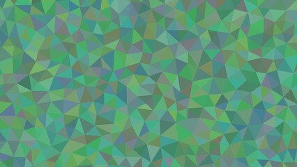 A captivating tapestry of green and brown triangles forms a complex geometric design, evoking a sense of nature and earthy tones in its composition