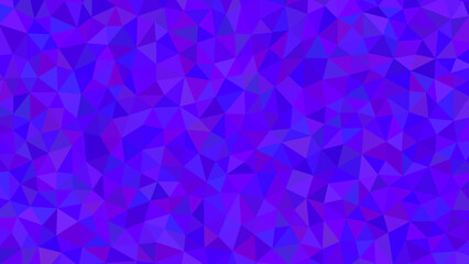 A captivating display of deep blue and purple triangles interlock to form a mesmerizing polygonal background, exuding a sense of depth and mystery