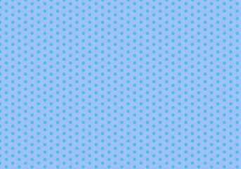 Delicate floral pattern on soft blue evokes calm vibes for springtime designs or textile backgrounds
