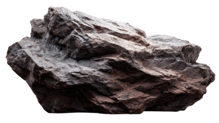 Black fossil coal lump, a natural carbon rock and fuel mineral, isolated on a white background