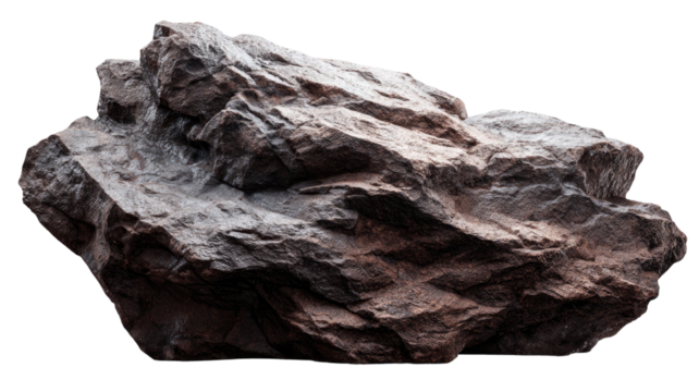 Black fossil coal lump, a natural carbon rock and fuel mineral, isolated on a white background