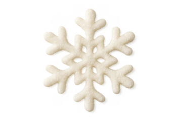 White sparkling snowflake decorating winter christmas holidays concept