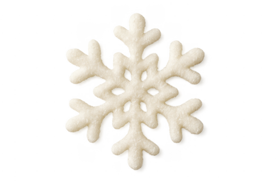 White sparkling snowflake decorating winter christmas holidays concept
