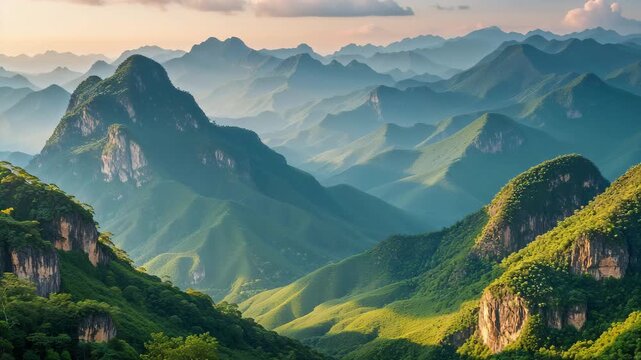 Breathtaking Timelapse of Scenic Mountain Landscapes in Hoang Lien National Park, North Vietnam
