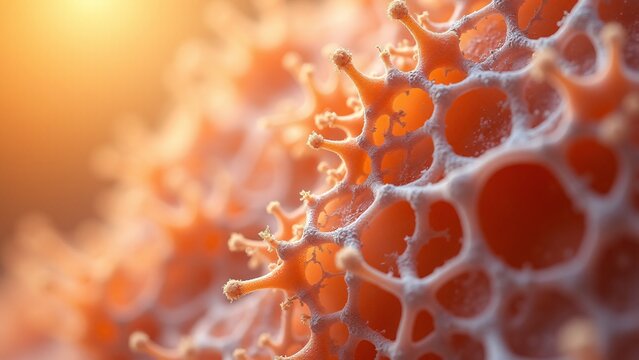 Vibrant Abstract Cellular Structure