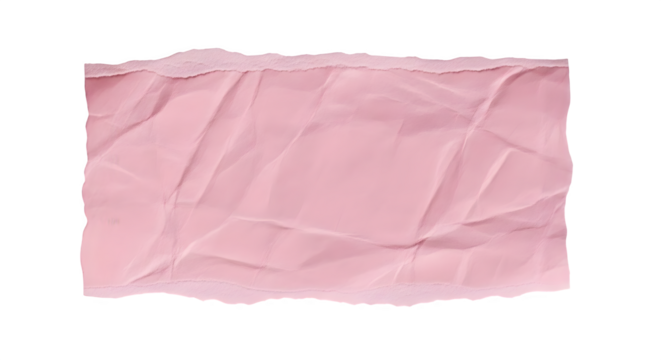 Pink paper shows torn edges with a crumpled texture, ideal for digital backgrounds, social media templates, and artistic presentation design.