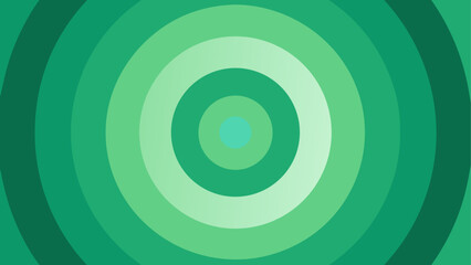 Circles in shades of green and blue concentric design