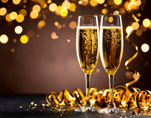 Happy New Year, anstoßen Happy New Year, anstoßen mit Champagnermit Champagner