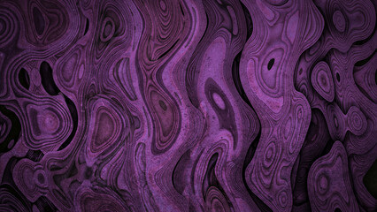 Dark Purple Abstract Swirling Wood Grain Texture Background with Wavy Flowing Lines and Layered Carved Detail for Modern Design Wallpaper