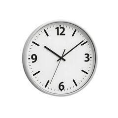 Classic round wall clock displaying 958 on transparent background