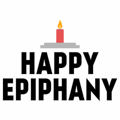 Happy Epiphany Day, Flat Cartoon Illustration, Christian Celebration of Faith in the Divinity of Jesus Since His Coming to Earth. Vector Illustration