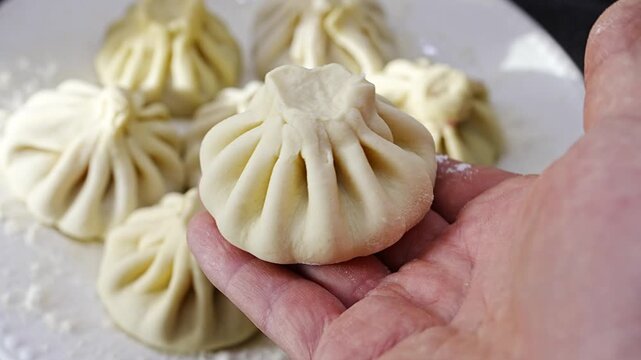 How to make delicious khinkali at home step by step