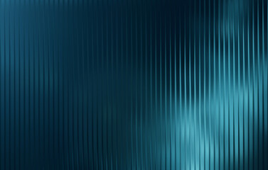 Abstract vertical ribbed glass texture with soft blue and teal gradient light effects creating a modern and atmospheric background