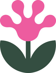 Abstract Floral Vector Set – Minimal Geometric Flowers