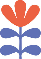 Abstract Floral Vector Set – Minimal Geometric Flowers