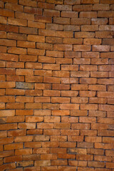 Red brick wall of cozy house,home interior design,beautiful living room,minimal home concept.