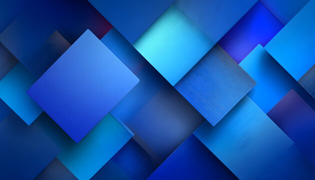 Gradient blue background. Geometric texture of light-dark blue squares. The substrate for branding, calendar, postcard, screensaver, poster, cover. A place for your design or text. Vector illustration