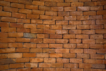 Red brick wall of cozy house,home interior design,beautiful living room,minimal home concept.
