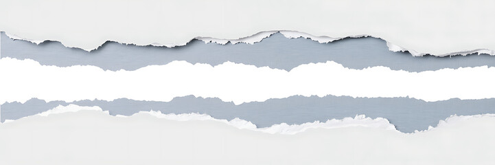 Torn paper effect with a grey background showing through