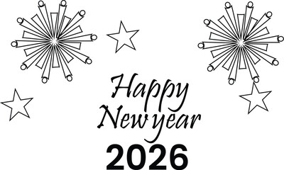 Obraz premium Happy new year 2026